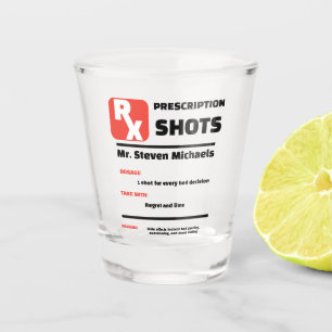 FUNNY! 🍋‍🟩 Custom Joke Prescription Shot Glass