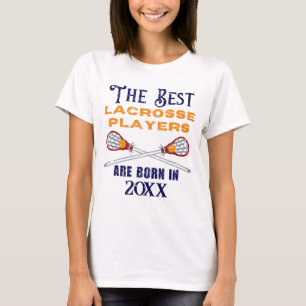 Funny Custom Lacrosse Birth Year Birthday T-Shirt