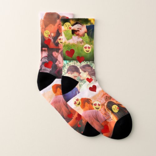 Funny custom love photo socks
