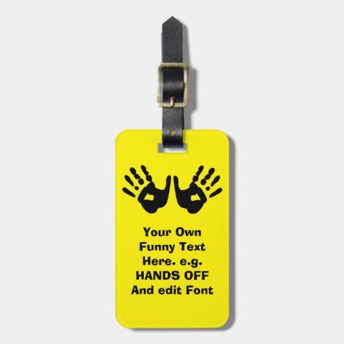 funny custom luggage tag