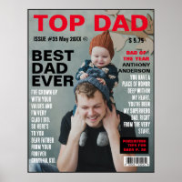 Funny custom magazine photo cover