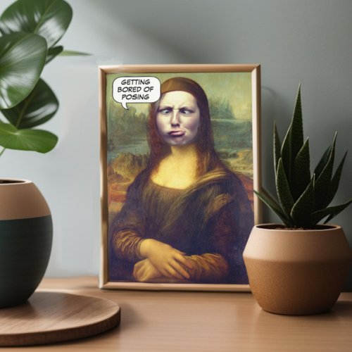 Funny Custom Mona Lisa Face in Hole photo Invitation