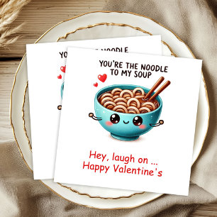 Funny Custom Name Cartoon Food Romantic Valentine Napkins