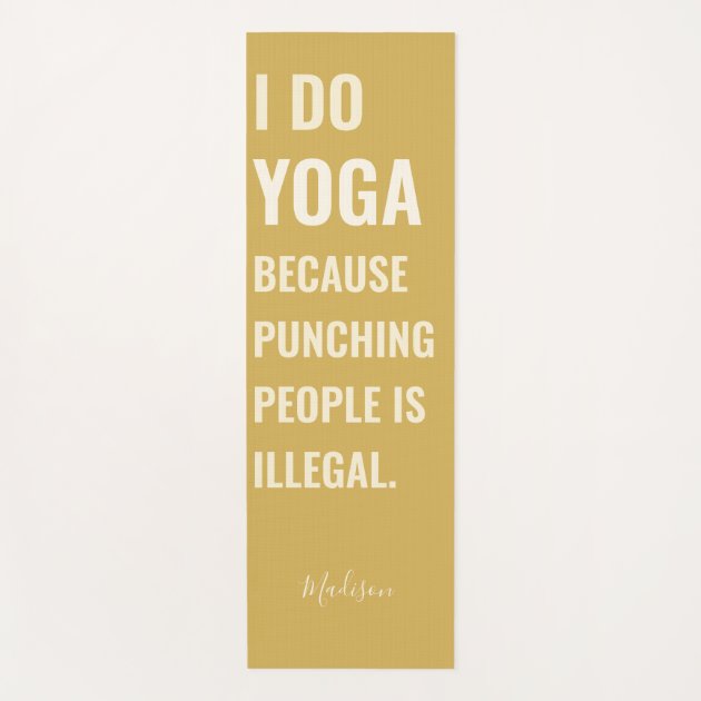 Funny store yoga mat