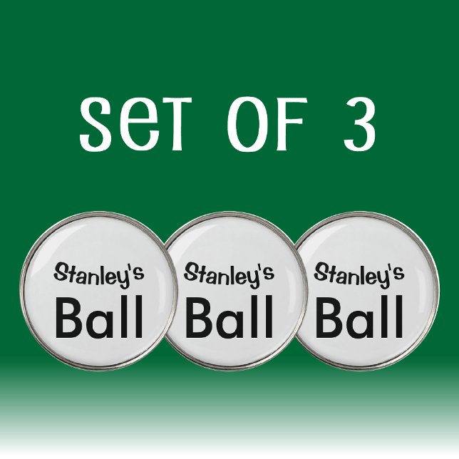 Funny Custom Name Golf Ball Marker (Depiction of Golf Ball Markers)