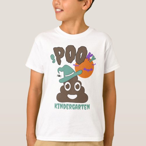 Funny Custom Name Grade Year Spooky Poo T_Shirt