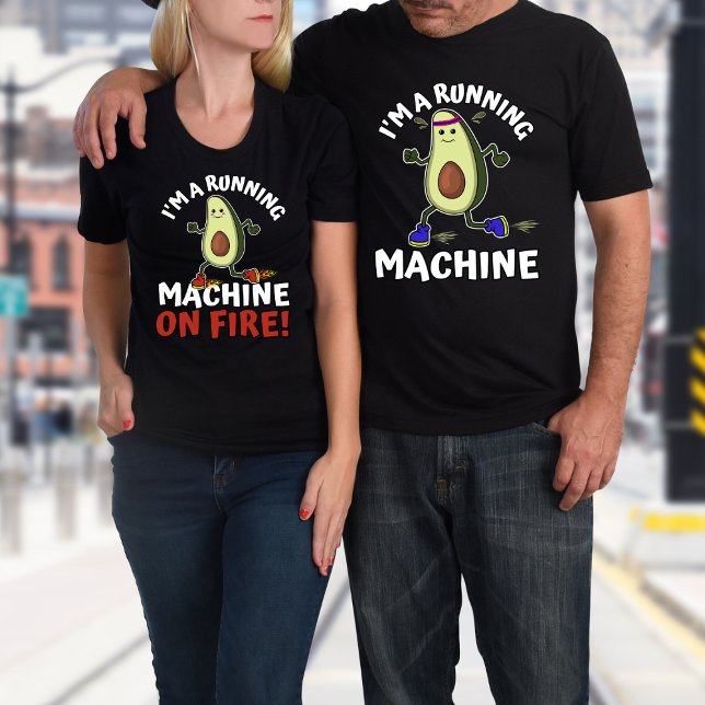 Funny Custom Name Matching Running Couples' T-Shirt (Creator Uploaded)