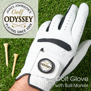Funny Custom Name Odyssey Ball Marker Golf Glove