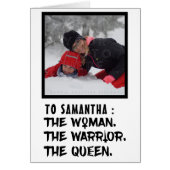 Funny Custom Name the Woman the Warrior the Queen (Front)