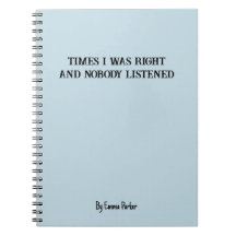 Funny Custom Notebook for Coworker/Student Gifts