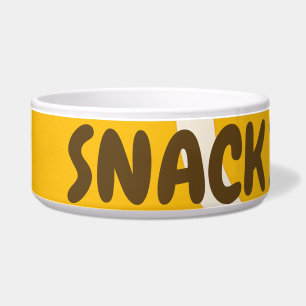 Funny Custom Pet Bowl – “Snack Inspector”