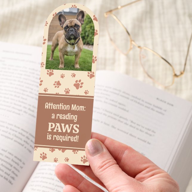 Funny Custom Pet Photo Bookmark (Hand)