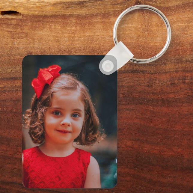 Funny Custom Photo Keychain (Back)