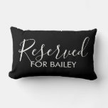 Funny Custom Reserved For The Dog Personalized Pet Lumbar Pillow at Zazzle