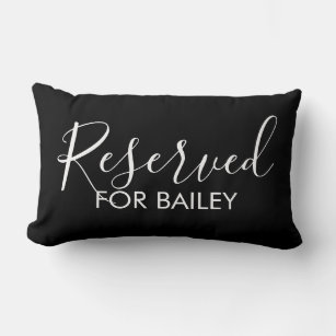 Funny Custom Reserved for the Dog personalized pet Lumbar Pillow