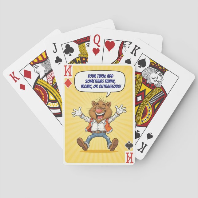 Funny Custom – Say Something Wild Edition Poker Cards (Back)