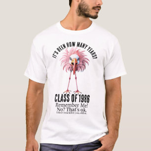 Funny Custom School Class Reunion Flamingo T-Shirt