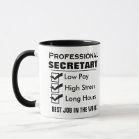 Funny Custom Secretary Mug