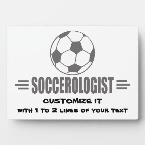 Funny Custom Soccer Plaque