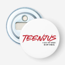 Funny Custom Text Baby Billy's Quote Teenjus Red