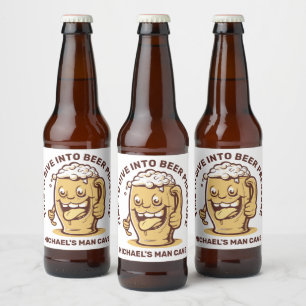 Funny Custom Text Beer Beer Bottle Label