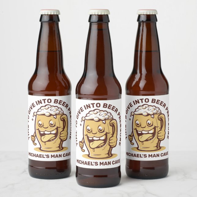 Funny Custom Text Beer Beer Bottle Label (Bottles)