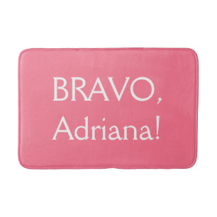Funny custom text & color bath mat