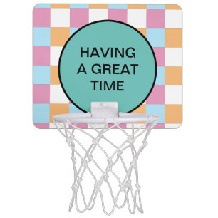 Funny custom text mini basketball hoop