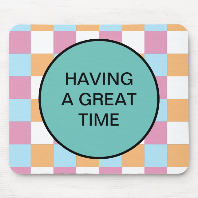 Funny custom text mouse pad (Front)