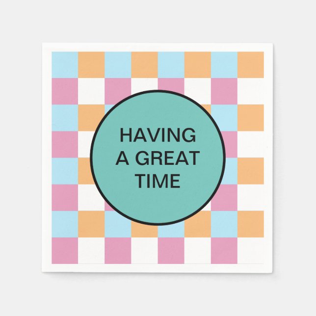 Funny custom text napkins (Front)