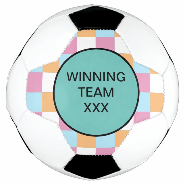 Funny custom text soccer ball (Front)