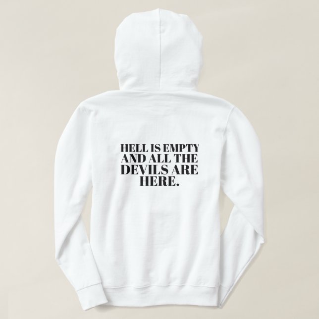 Funny Custom Text Stylish Modern Minimal Men Grey Hoodie (Design Back)
