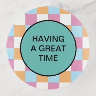 Funny custom text trinket tray