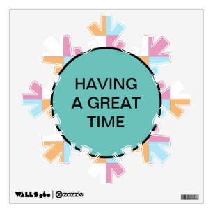 Funny custom text wall decal