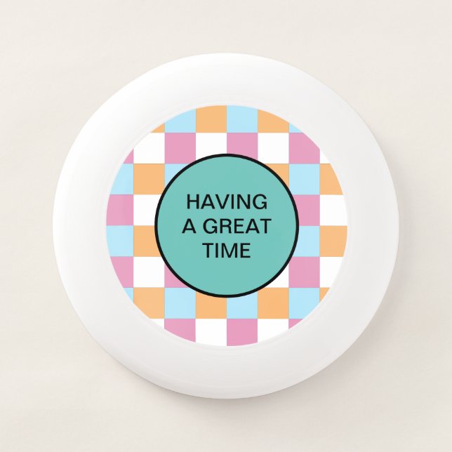 Funny custom text Wham-O frisbee (Front)