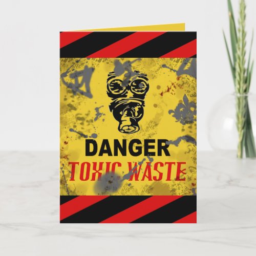 Funny Custom Toxic Waste TeenCollege Age Birthday Card