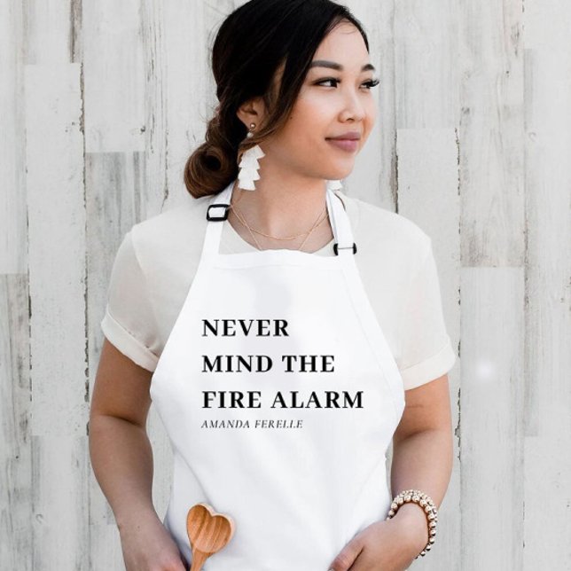Funny Custom Women Minimal Kitchen Apron (Creator Uploaded)