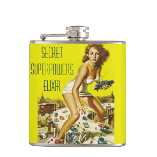 Funny custom women's flask