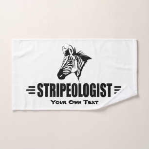 Funny Custom Zebra Lovers Hand Towel