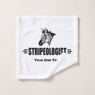 Funny Custom Zebra Lovers Wash Cloth