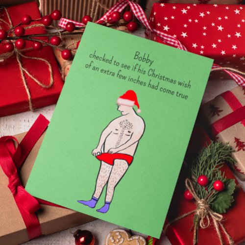 Funny Customisable Christmas Card