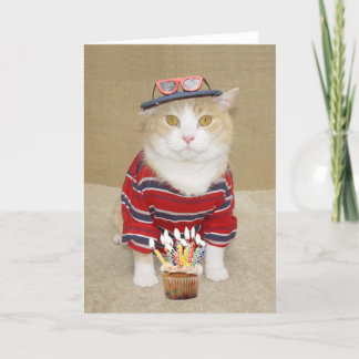 Funny Customizable Birthday for Enthusiastic Guy Card