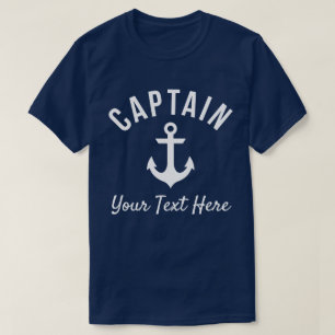 Funny Customizable Boat Captain's Shirt