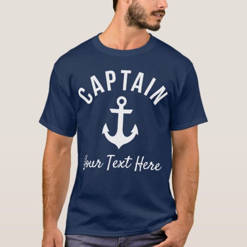 Funny Customizable Boat Captain's Shirt | Zazzle