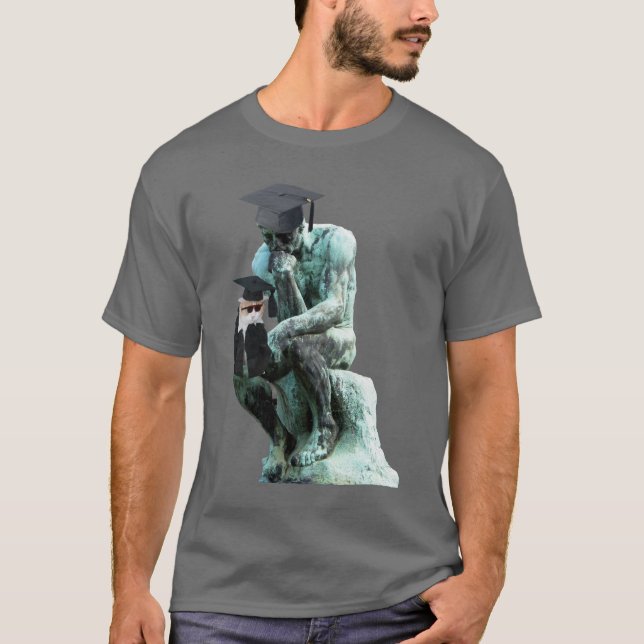 Funny Customizable Graduate Thinker T-Shirt (Front)