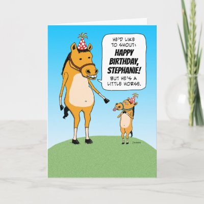 Funny Horse Cards | Zazzle