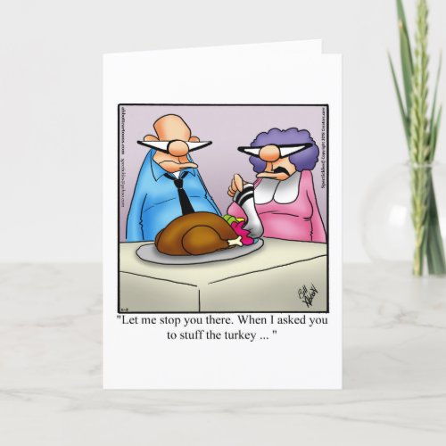 Funny Customizable Thanksgiving Greeting Card