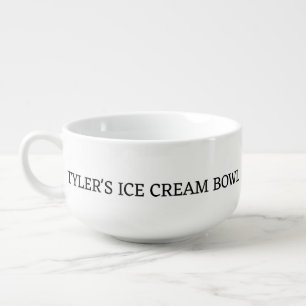 Funny Customized Custom Name Ice Cream Bowl