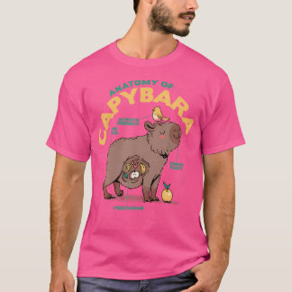 Funny Cute Anatomy Of A Capybara T-Shirt