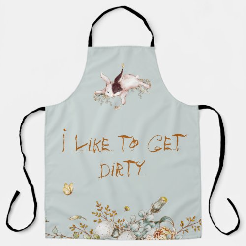 Funny Cute Animal Bunny Garden her Apron